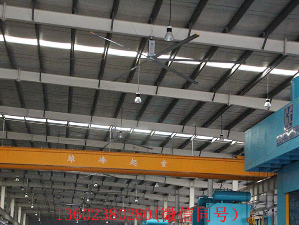 广州番禺大风扇运用在高大空间厂房使用